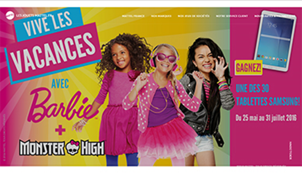 Concorso internazionale VIVE LES VACANCES Mattel Barbie e Monster High