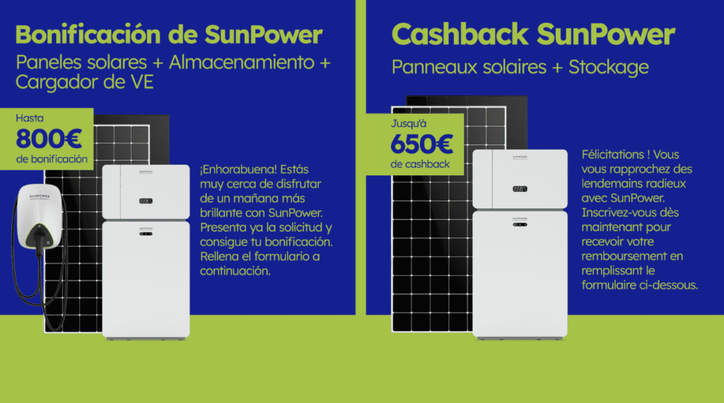 Sunpower cashback